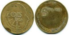 5 tolarjev (250° anniversario della nascita di Žiga Zois)