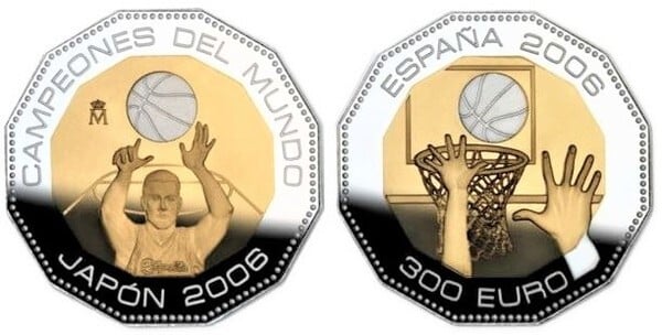 300 euro (Campioni del mondo di basket - Giappone 2006)