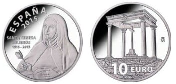 10 euros (Santa Teresa de Jesús)