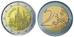 2 euro (Patrimonio mondiale dell'UNESCO - Cattedrale di Burgos)