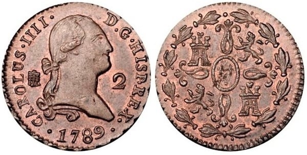 2 maravedíes (Carlo IV)