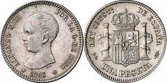 1 peseta (Alfonso XIII)