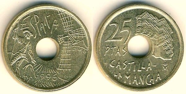 25 pesetas (Castiglia-La Mancia)