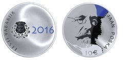 10 euro (150 aniversario del nacimiento de Jaan Poska)