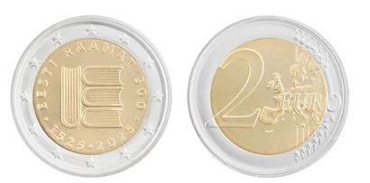 2 euro (500 anni di libri estoni)