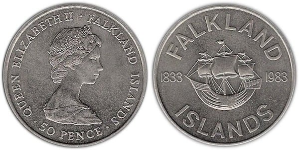 50 pence (150° anniversario del dominio britannico)