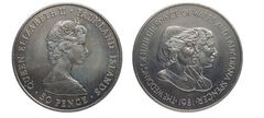 50 penny (Matrimonio del Principe Carlo e di Lady Diana Spencer)