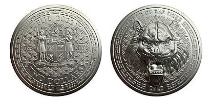 2 dollari (Anno della Tigre)