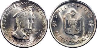 50 centavos (Generale Douglas MacArthur)