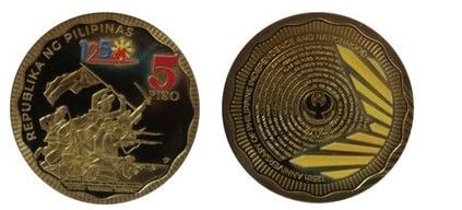 5 piso (125° anniversario dell'indipendenza delle Filippine)