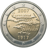 2 euro (90° Anniversario dell'Indipendenza)