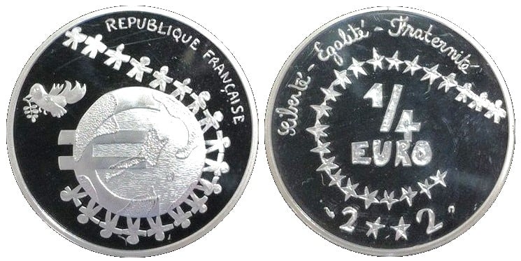 ¼ di euro (Design per bambini)