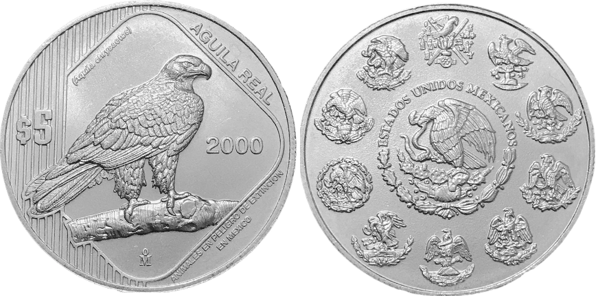 5 pesos (Aquila reale)