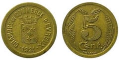 5 centesimi (Dipartimento dell'Eure-Comune di Évreux)