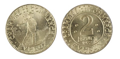 2 franchi (Dipartimento dell'Eure-Comune di Évreux)