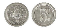 5 centesimi (Dipartimento dell'Aisne-Comune di Guise)