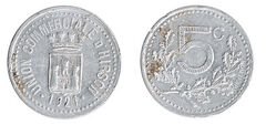5 centesimi (Dipartimento dell'Aisne - Comune di Hirson)