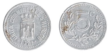 5 centesimi (Dipartimento dell'Aisne - Comune di Hirson)