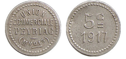 5 centesimi (Dipartimento dell'Aude-Comune di Peyriac-Minervois)