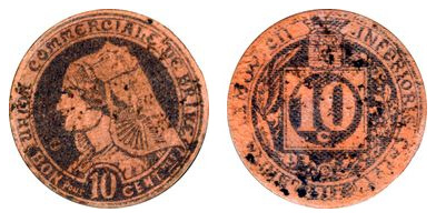 10 centesimi (Dipartimento di Corréze-Comune di Brive-la-Gaillarde)