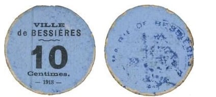 10 centesimi (Dipartimento dell'Alta Garonna-Comune di Bessières)
