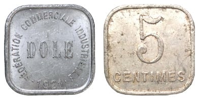 5 centesimi (Dipartimento del Giura - Comune di Dole)