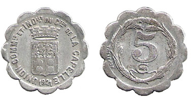 5 centesimi (Dipartimento dell'Aisne-Comune di Capelle)