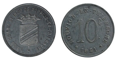 10 centesimi (Dipartimento dell'Aisne-Comune di Le Nouvion-en-Thiérache)