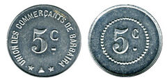 5 centesimi (Dipartimento di Aude-Comune di Barbaira)