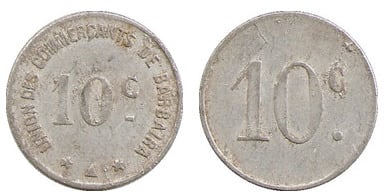 10 centesimi (Dipartimento di Aude-Comune di Barbaira)