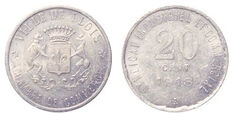 20 centesimi (Dipartimento del Loir e Cher-Comune di Blois)