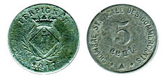 5 centesimi (Dipartimento dei Pirenei Orientali - Comune di Perpignan)