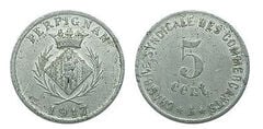 5 centesimi (Dipartimento dei Pirenei Orientali - Comune di Perpignan)