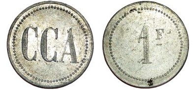 1 franco (Dipartimento dei Pirenei Orientali - Comune di Perpignan)