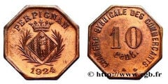 10 centesimi (Dipartimento dei Pirenei Orientali - Comune di Perpignan)