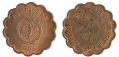 25 centesimi (Dipartimento dei Pirenei Orientali - Comune di Perpignan)