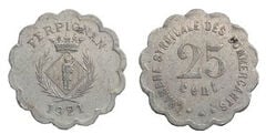25 centesimi (Dipartimento dei Pirenei Orientali - Comune di Perpignan)
