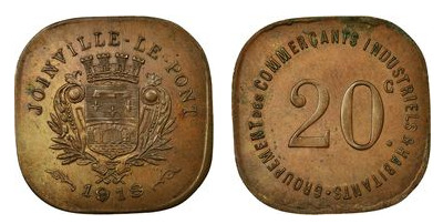 20 centesimi (Dipartimento della Vallée de Marne-Comune di Joinville-le-Pont)