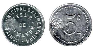 5 centesimi (Dipartimento della Vallée de Marne-Comune di Saint-Mandé)