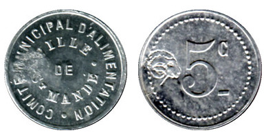 5 centesimi (Dipartimento della Vallée de Marne-Comune di Saint-Mandé)