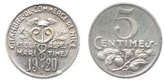 5 centesimi (Dipartimento delle Alpi Marittime - Comune di Nizza)