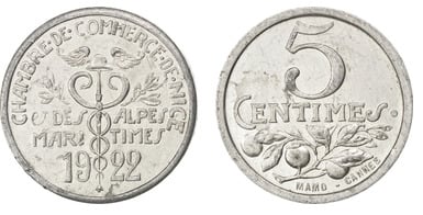 5 centesimi (Dipartimento delle Alpi Marittime - Comune di Nizza)