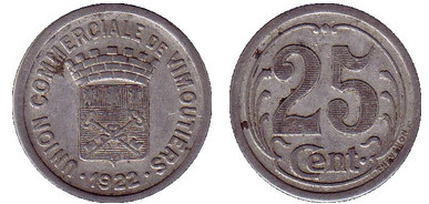 25 centesimi (Dipartimento dell'Orne-Comune di Vimoutiers)