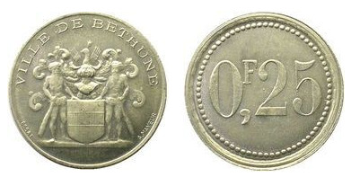25 centesimi (Dipartimento di Calais - Comune di Béthune)