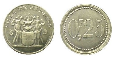 25 centesimi (Dipartimento di Calais - Comune di Béthune)