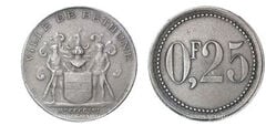 25 centesimi (Dipartimento di Calais - Comune di Béthune)