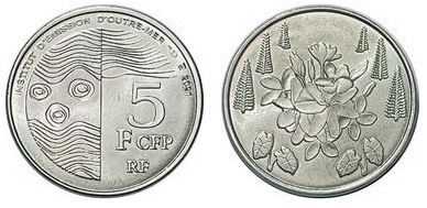 5 franchi CFP (Territori francesi del Pacifico)