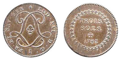 3 sols (Colonie francesi)