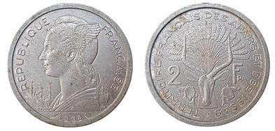 2 franchi (Territorio francese degli Afar e degli Issas)