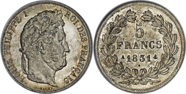 5 franchi (Luigi Filippo I)